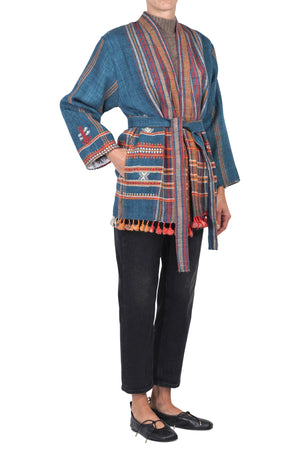 LA FEMME BLANCHE La Femme Blanche - Giacca - 461423 - Fantasia Blu da donna