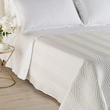 Copriletto Trapuntato Continental ! Caleffi In Raso Di Cotone Matrimoniale Dreaming - Lusso e Comfort