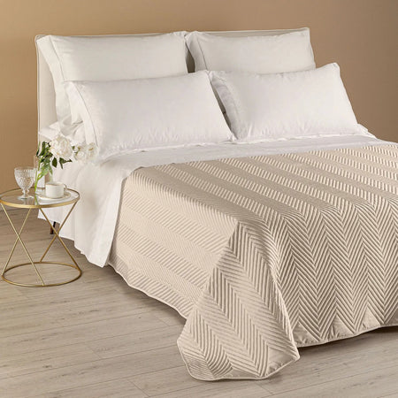 Copriletto Trapuntato Continental ! Caleffi In Raso Di Cotone Matrimoniale Dreaming - Lusso e Comfort