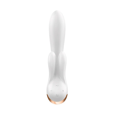 SATISFYER DOUBLE FLEX VIBRATORE FEMMINILE RABBIT IN SILICONE CON APP SMARTPHONE