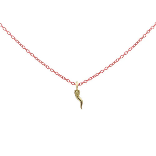RUE DES MILLE - GIROCOLLO CORNETTO CATENA CON VERNICE - ORO 18KT