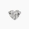 KIDULT  -  Anello con cuore effetto martellato  STYLE 03