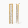 KIDULT - Orecchini dorati con catena e tennis STYLE 02