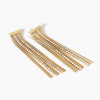 KIDULT - Orecchini dorati con catena e tennis STYLE 02