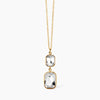 Kidult - Collana a girocollo dorato con cristalli pendenti STYLE 01