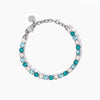 Kidult - Bracciale tennis con cristalli bianchi e blu  STYLE 12