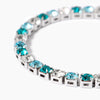 Kidult - Bracciale tennis con cristalli bianchi e blu  STYLE 12