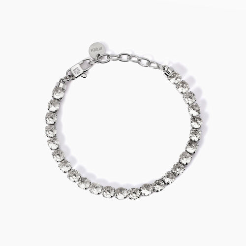 Kidult - Bracciale tennis con cristalli bianchi STYLE 12
