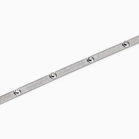 Kidult - Bracciale regolabile con cristalli bianchi  STYLE 04