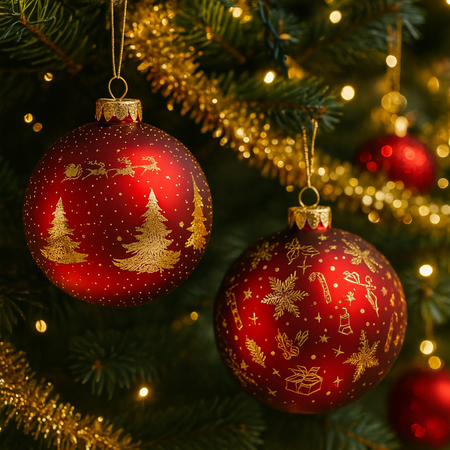 Palla di Natale in vetro rotante con luci batteria per decorazioni di natale