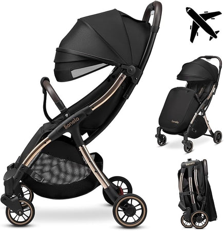 Lionelo - Julie One Passeggino Leggero 22kg Black/Gold