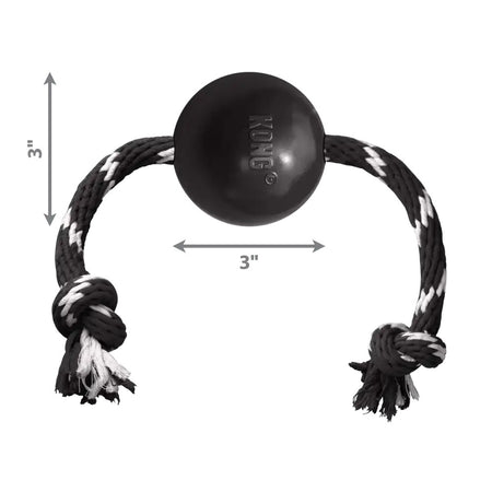 Kong Extreme Ball con Corda Gioco Interattivo per Cani