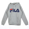FILA Felpa Cappuccio Uomo Classic Logo Hoody Light Grey Melange da uomo