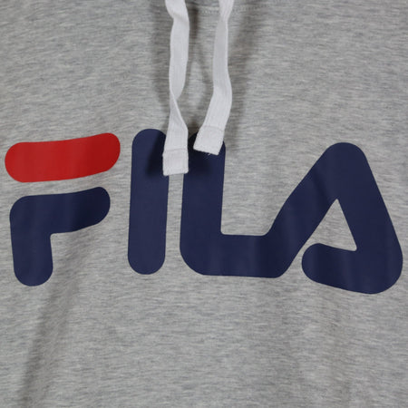 FILA Felpa Cappuccio Uomo Classic Logo Hoody Light Grey Melange da uomo