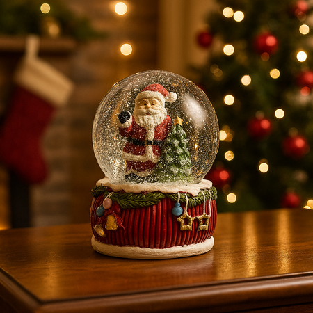 Sfera natalizia in poliresina design elegante per decorazioni natalizie