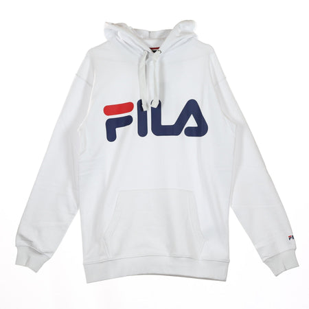 FILA Felpa Cappuccio Uomo Classic Logo Hoody Bright White da uomo
