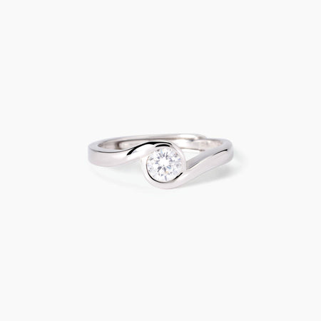 Mabina -   Anello in argento con zircone BEATO TRA LE DONNE
