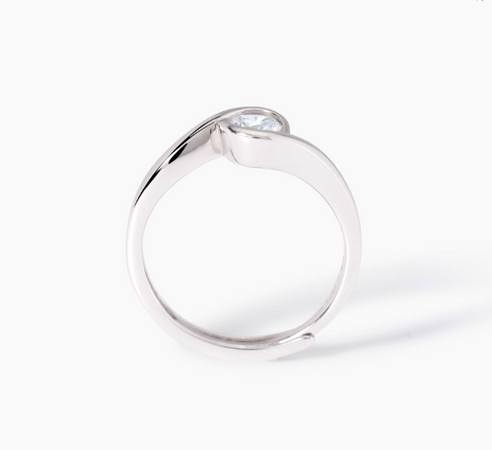 Mabina -   Anello in argento con zircone BEATO TRA LE DONNE