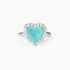 Mabina -   Anello in argento con glass azzurro NON SARÀ UN'AVVENTURA