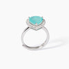 Mabina -   Anello in argento con glass azzurro NON SARÀ UN'AVVENTURA