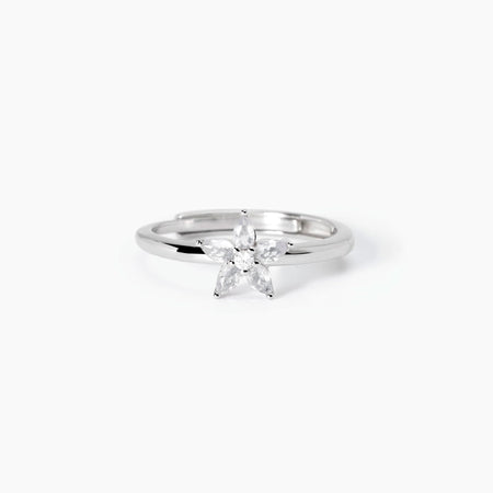 Mabina - Anello in argento con fiore INCANTESIMO