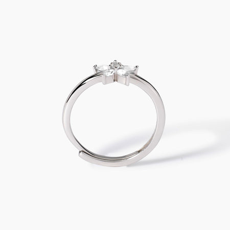 Mabina - Anello in argento con fiore INCANTESIMO