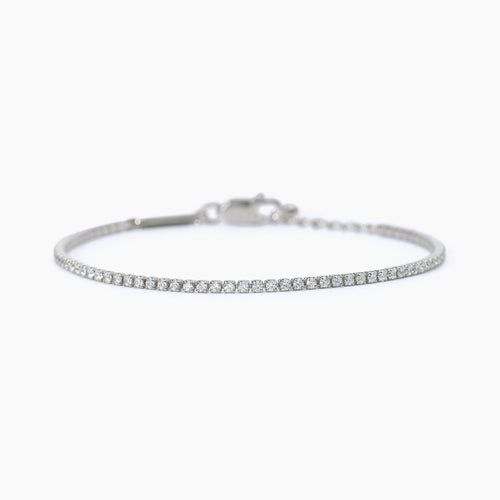 Mabina - Bracciale uomo tennis bianco MINI TENNIS
