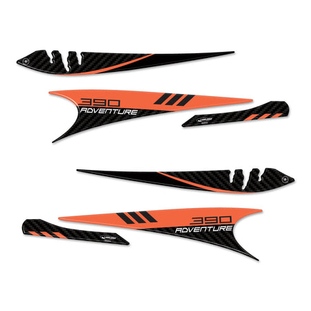 Adesivi 3D Protezione Paramani moto compatibile con KTM 390 Adventure 2020-2022