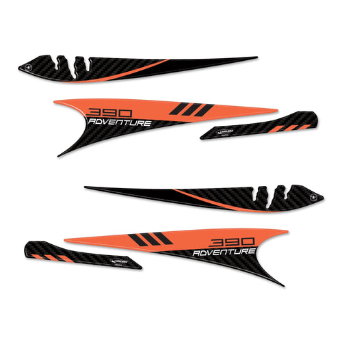Adesivi 3D Protezione Paramani moto compatibile con KTM 390 Adventure 2020-2022