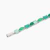 Mabina  -  Bracciale con fusion stone glass verde SANTORINI