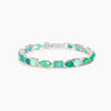 Mabina  -  Bracciale con fusion stone glass verde SANTORINI