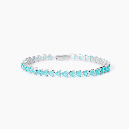 Mabina  -  Bracciale tennis con fusion stone glass azzurro NON SARÀ UN'AVVENTURA