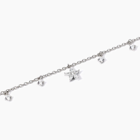 Mabina - Bracciale in argento con ciondolo fiore INCANTESIMO