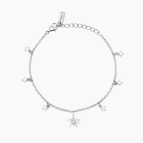 Mabina - Bracciale in argento con ciondolo fiore INCANTESIMO