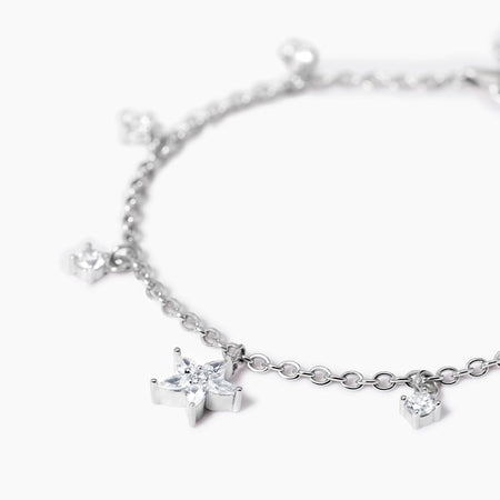 Mabina - Bracciale in argento con ciondolo fiore INCANTESIMO
