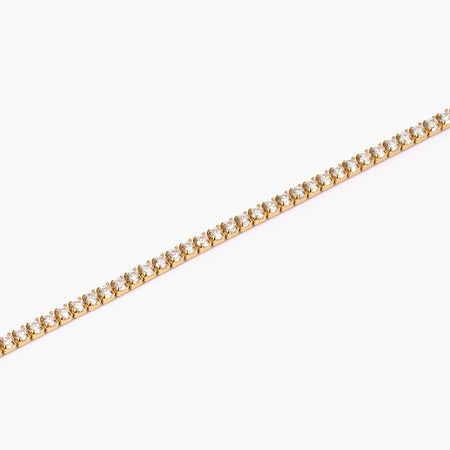 Mabina   Bracciale tennis placcato oro con zirconi MINI TENNIS
