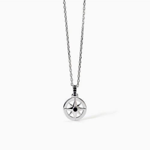 Mabina - Collana in argento con rosa dei venti JOURNEY