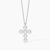 Mabina -  Collana Girocollo in argento con ciondolo croce MILANESIENNE
