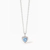 Mabina -  Collana Girocollo in argento con acquamarina sintetica LOVE AFFAIR