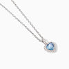 Mabina -  Collana Girocollo in argento con acquamarina sintetica LOVE AFFAIR