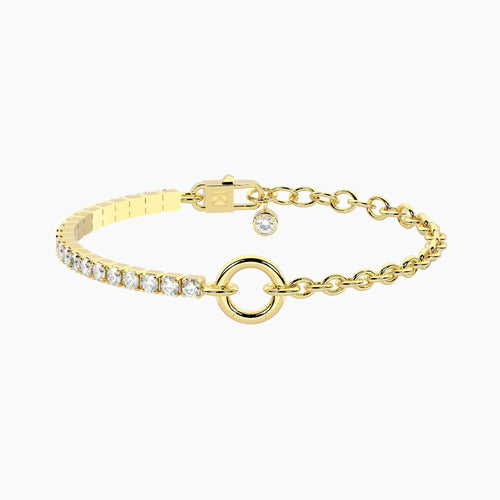 Kidult  -  Bracciale dorato con catena rolò Duetto