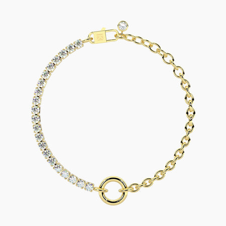 Kidult  -  Bracciale dorato con catena rolò Duetto