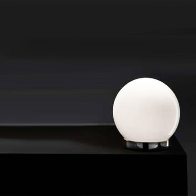 Abat-jour Illuminando SFERA LU P 15CM G9 LED lampada tavolo moderna vetro bianco latte lucido interno