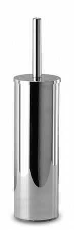 Porta scopino da bagno antibatterico a terra - pavimento in ottone cromato