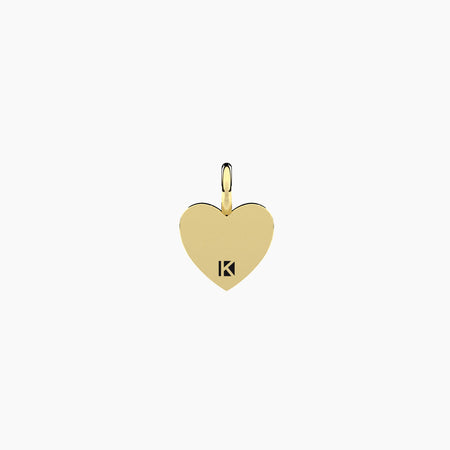 Kidult   - PENDENTE dorato con cuore in cristalli Cuore | bussola