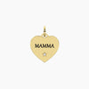 Kidult - PENDENTE dorato con scritta mamma Mamma | felicità