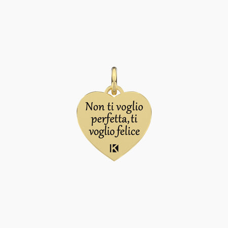 Kidult - PENDENTE dorato con scritta mamma Mamma | felicità