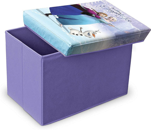 DOMOPAK - POUF CON COPERCHIO LIVING PER ORGANIZZAZIONE CAMERETTA 49x31x31CM - RAPPRESENTAZIONE CARTONE CARS- FROZEN- ALLA RICERCA DI DORY**