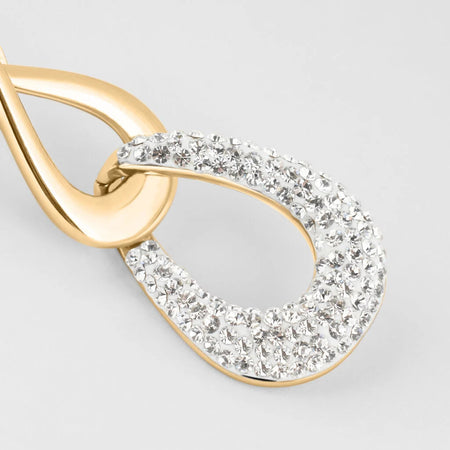 Stroili - Orecchini Pendenti Lady Phantasya Acciaio Rosa Cristallo