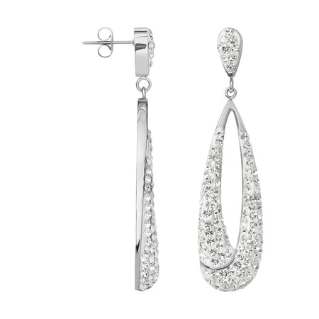 Stroili - Orecchini Pendenti Lady Phantasya Acciaio Cristallo